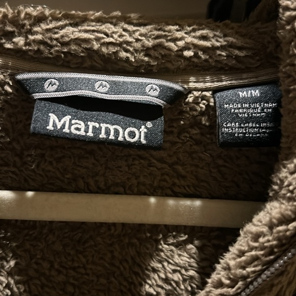Marmot fuzzy fleece, full zip with hood - Picture 2 of 2